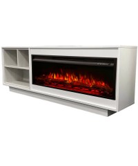 Тумба-камин Марго 36 белый (портал Margo 36 WT-LCB510 + очаг Premier 36)