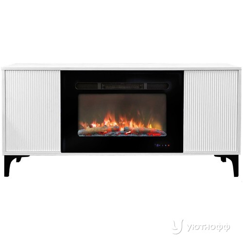 Тумба-камин Наоми с очагом Альфа Лог