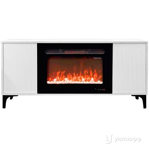 Тумба-камин Наоми с очагом Альфа Пебл