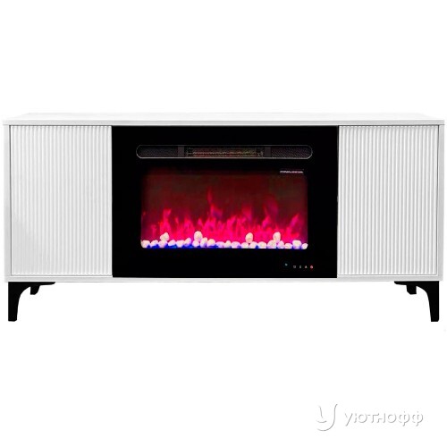 Тумба-камин Наоми с очагом Альфа Пебл