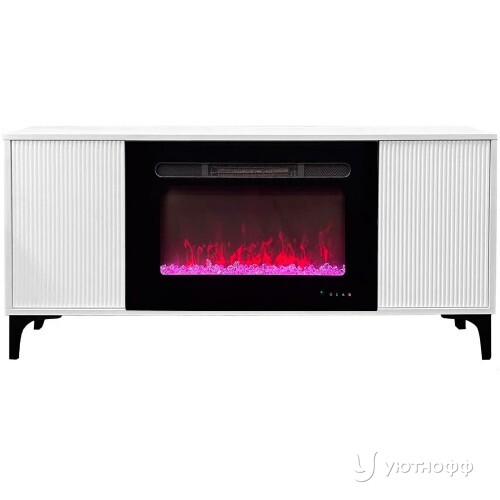 Тумба-камин Наоми с очагом Альфа Кристал