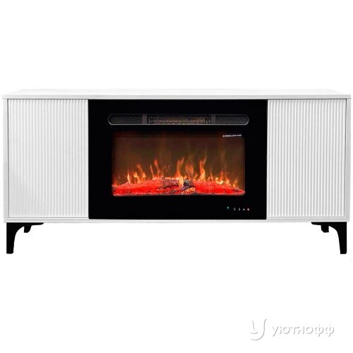 Тумба-камин Наоми с очагом Альфа Лог