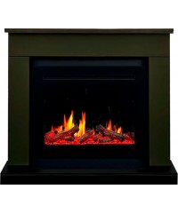 Каминокомплект Берген темная олива (портал Bergen + очаг 5D V-ART 25)