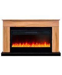 Каминокомплект Берген 42 дуб (портал Bergen 42 + очаг Vision 42 LED / LOG)