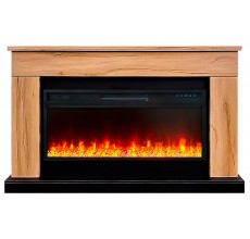 Каминокомплект Берген 42 дуб (портал Bergen 42 + очаг Vision 42 LED / LOG)