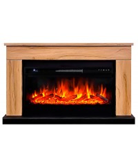 Каминокомплект Берген 42 дуб (портал Bergen 42 + очаг Vision 42 LED / LOG)