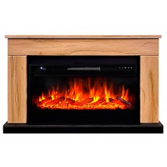 Каминокомплект Берген 42 дуб (портал Bergen 42 + очаг Vision 42 LED / LOG)