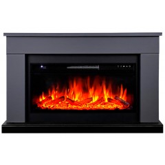 Каминокомплект Берген 42 графит (портал Bergen 42 + очаг Vision 42 LED / LOG)