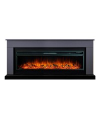 Каминокомплект Берген 60 графит (портал Bergen + очаг Vision 60 LED / LOG)