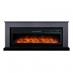 Каминокомплект Берген 60 графит (портал Bergen + очаг Vision 60 LED / LOG)