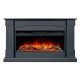 Камин линейный Boston 42 графит с очагом Vision 42