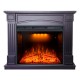 Электрокамин Бостон венге с очагом  Emerald 28