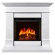 Электрокамин Калифорния 23 белый с очагом Vision 23