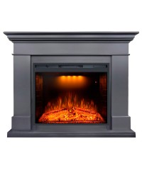 Каминокомплект Калифорния графит (портал California + широкий очаг Emerald 28)