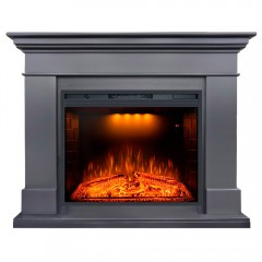 Каминокомплект Калифорния графит (портал California + широкий очаг Emerald 28)