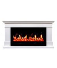 Каминокомплект Калифорния 40 белый (портал California + очаг Royal Flame 5D V-ART 40)