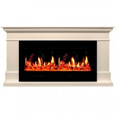 Каминокомплект Калифорния 40 слоновая кость (портал California + очаг 5D V-ART 40)