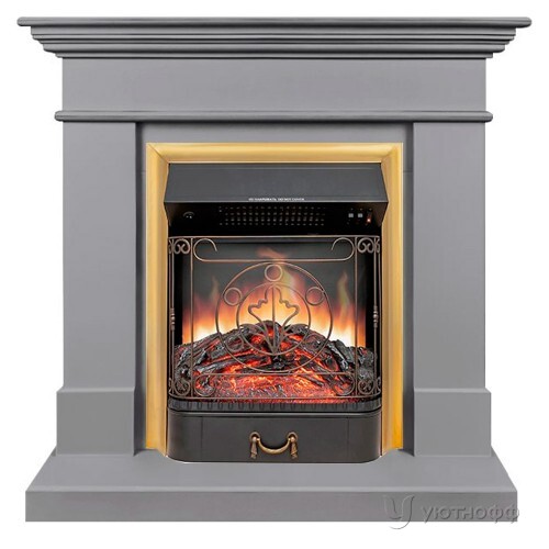 Электрокамин Калифорния грей с очагом Fobos или Majestic