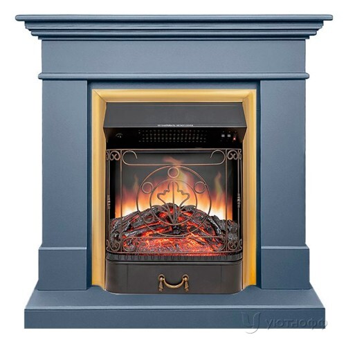 Электрокамин Калифорния антрацит с очагом Fobos или Majestic