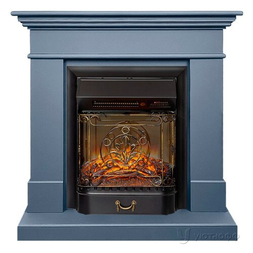 Электрокамин Калифорния антрацит с очагом Fobos или Majestic