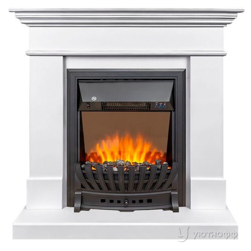 Электрокамин Калифорния санд сноу с очагом Aspen Black