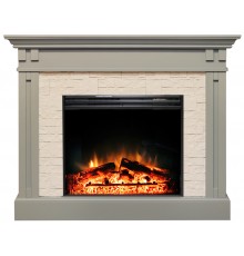 Каминокомплект Кембридж Умбра Грей (портал Cambridge Umbra Grey + очаг Jupiter FX New)