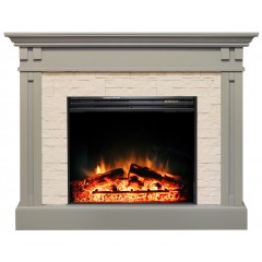 Каминокомплект Кембридж Умбра Грей (портал Cambridge Umbra Grey + очаг Jupiter FX New)