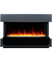 Каминокомплект Куб 36 графит (портал Cube 36 + очаг Astra 36 RF)