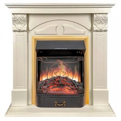Каминокомплект Дублин слоновая кость (портал Dublin + очаг Fobos / Majestic / Aspen)