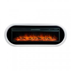 Каминокомплект Эллипс 60 белый (портал Ellipse + очаг Vision 60 LED / LOG)