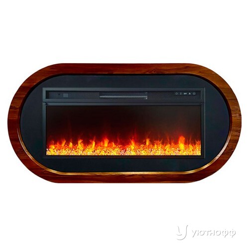 Электрокамин линейный Эллипс с очагом Vision 42