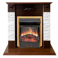 Каминокомплект Гамбург орех (портал Hamburg + очаг Fobos / Majestic / Aspen)