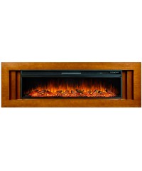 Каминокомплект Лайн 60 орех (портал Line + очаг Vision 60 LED / LOG)