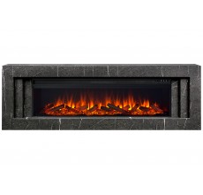 Каминокомплект Лайн 60 серый мрамор (портал Line 60 SFT Stone Touch + очаг Vision 60 LED / LOG)
