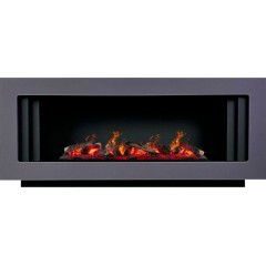 Каминокомплект Лайн серый графит (портал Line SFT + Design L1000RF 3D PS/LOG)