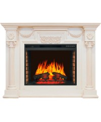 Каминокомплект Лондон слоновая кость (портал London + очаг Vision 28 / Vision 30 EF LED FX)