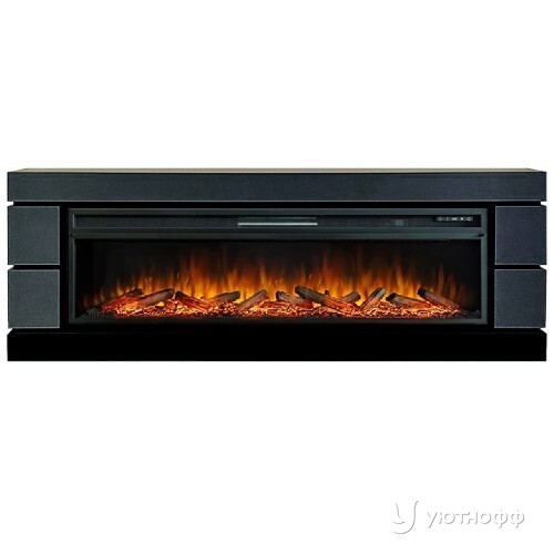 Электрокамин напольный Модерн серый графит с очагом Вижн 60