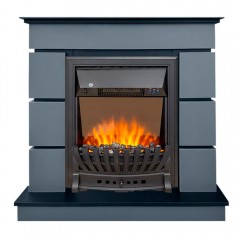 Каминокомплект Модерн серый графит (портал Modern + очаг Aspen Black)