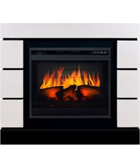 Каминокомплект Mодерн 23 белый (портал Modern CRM + очаг Vision 23 EF LED FX)