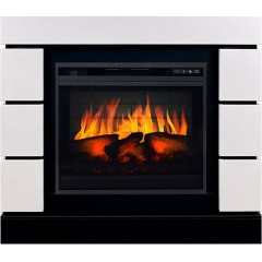 Каминокомплект Mодерн 23 белый (портал Modern CRM + очаг Vision 23 EF LED FX)
