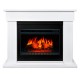 Электрокамин Моцарт 26 белый с очагом Вижн 26