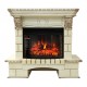 Электрокамин Пьер Люкс 25 Шампань слоновая кость (каминокомплект) портал Pierre Luxe + очаг Dioramic 25 LED FX