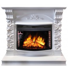 Каминокомплект Прага 25 белый (портал Royal Flame Prague + очаг Dioramic 25 LED FX)