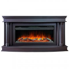 Каминокомплект Рим 42 шоколад (портал Rome + очаг Vision 42 LED / LOG)