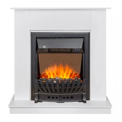 Каминокомплект Скандик белый (портал Scandic + очаг Aspen Black)
