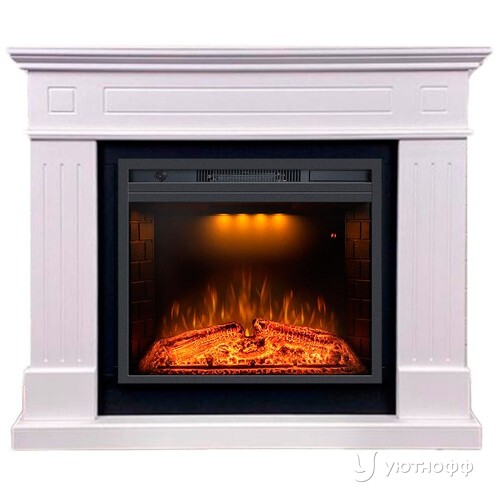 Камин Томпсон санд сноу с очагом Эмеральд 23