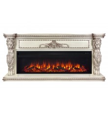 Каминокомплект Виндзор 60 слоновая кость (портал Windsor + очаг Vision 60 LED / LOG)