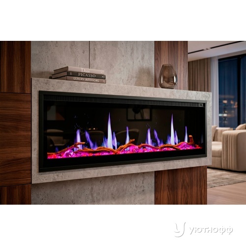 Настенный / встраиваемый электроочаг 5D V-ART LCD 50