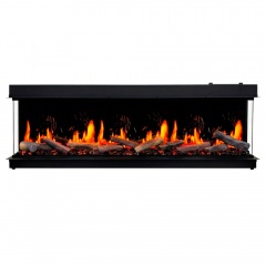 Электрокамин 5D V-ART LCD 60 Panorama (встраиваемый / настенный электроочаг 60")