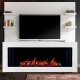 Паровой светодиодный электроочаг 3D Design L1250 с дровами и панелью